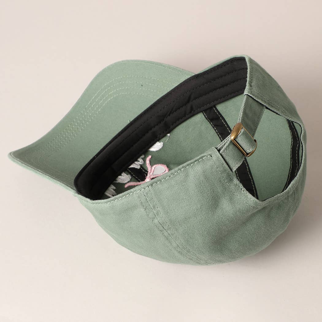 Mama Letter Bow on Top Embroidered Baseball Cap