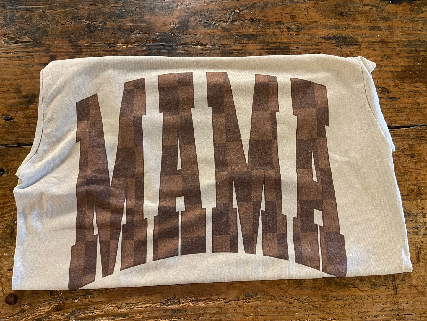Mama Checkered T-Shirt