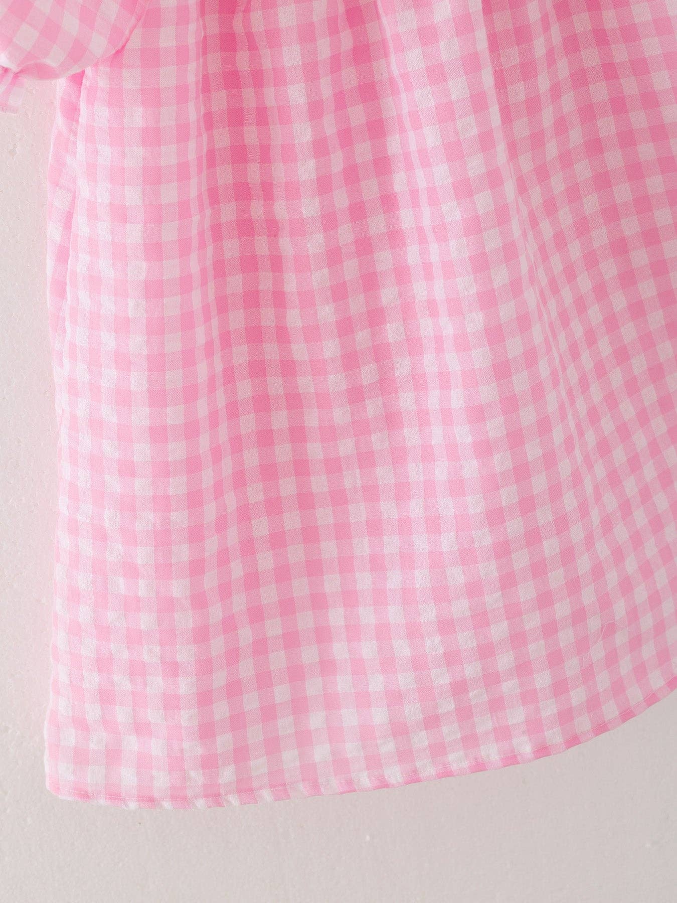 Farm Pink Smocking Dress