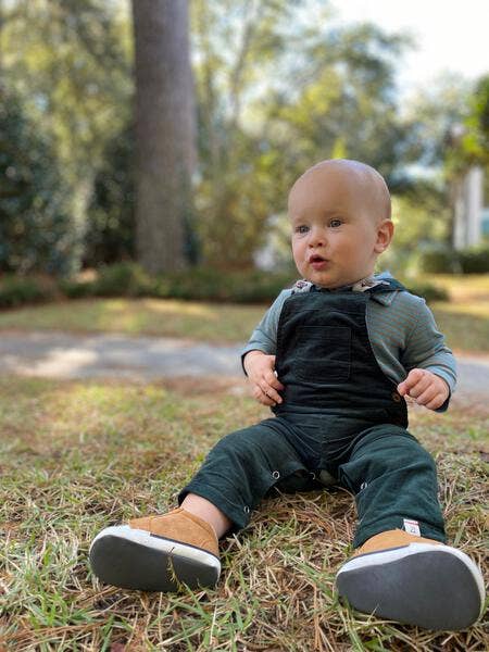 Seymour Blue stripe Polo Onesie