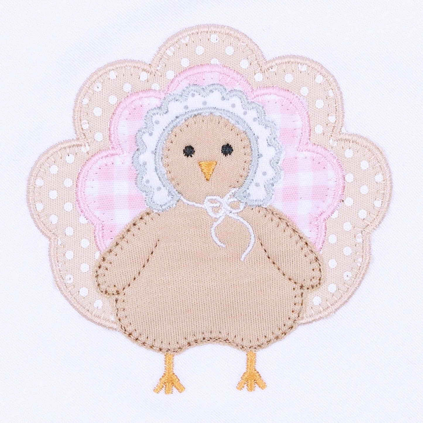 Pilgrim Pals Thanksgiving Bib