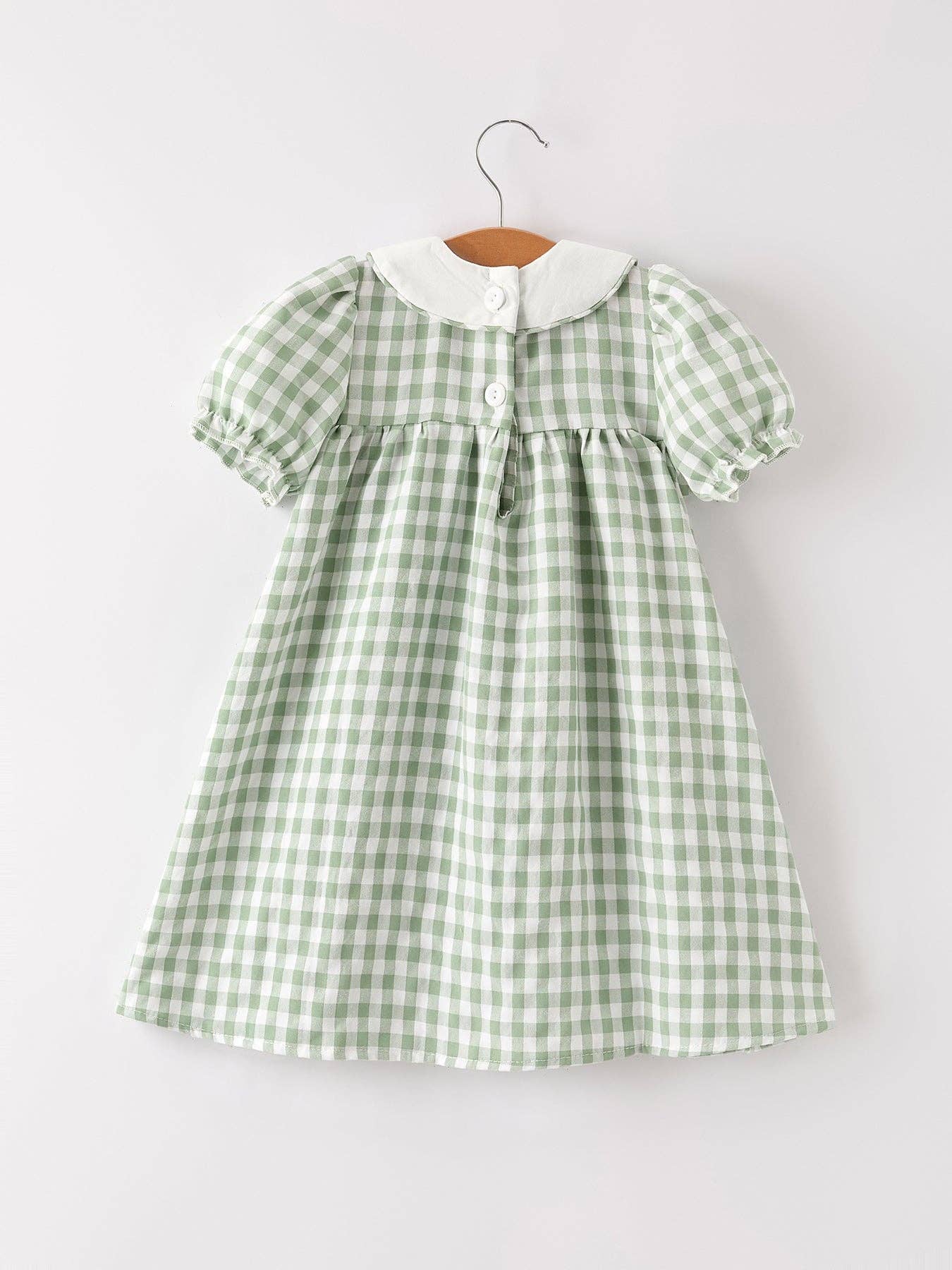 Pumpkin Green Plaid Dress