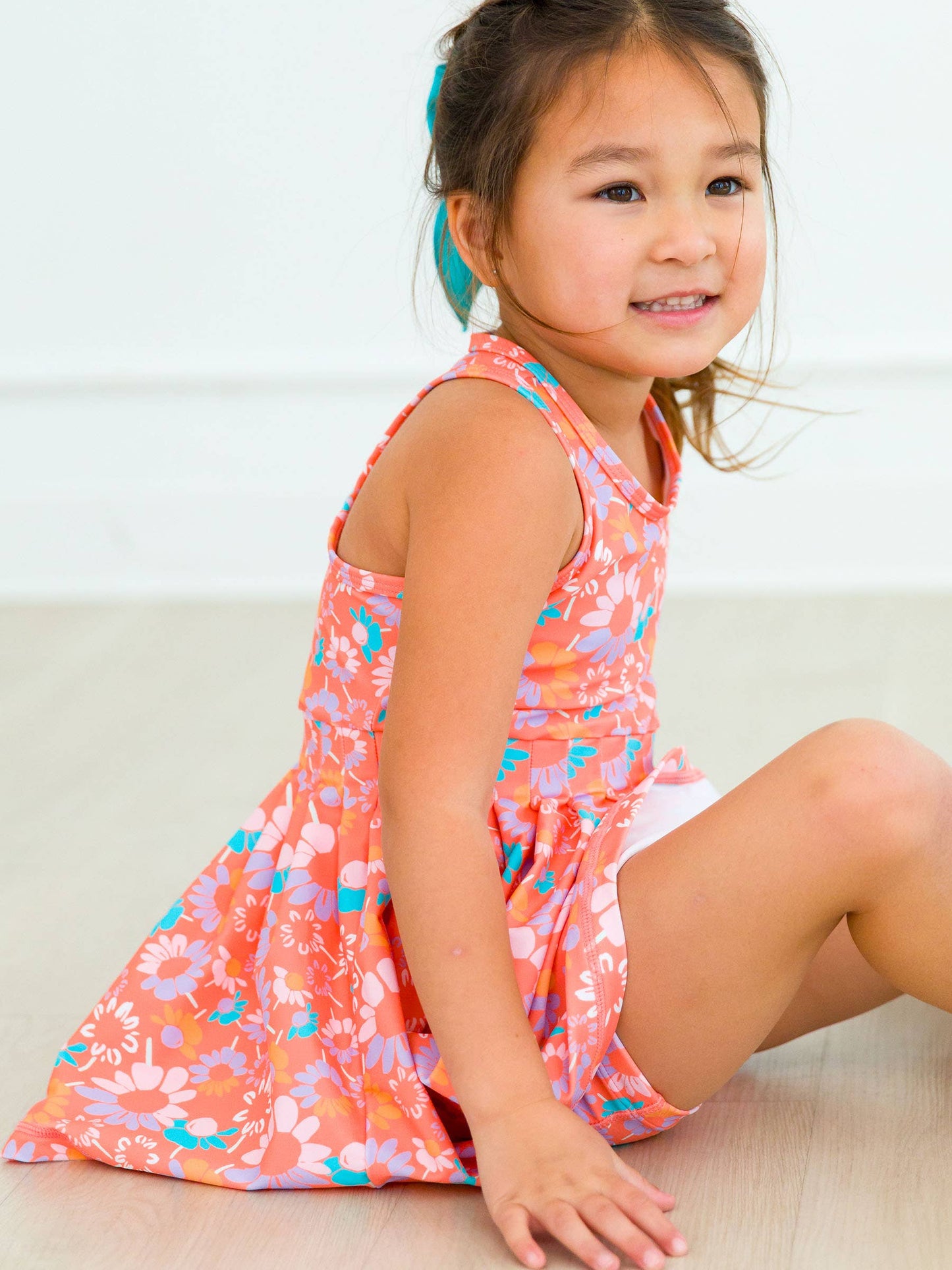 Coral Active Dress & Short Set