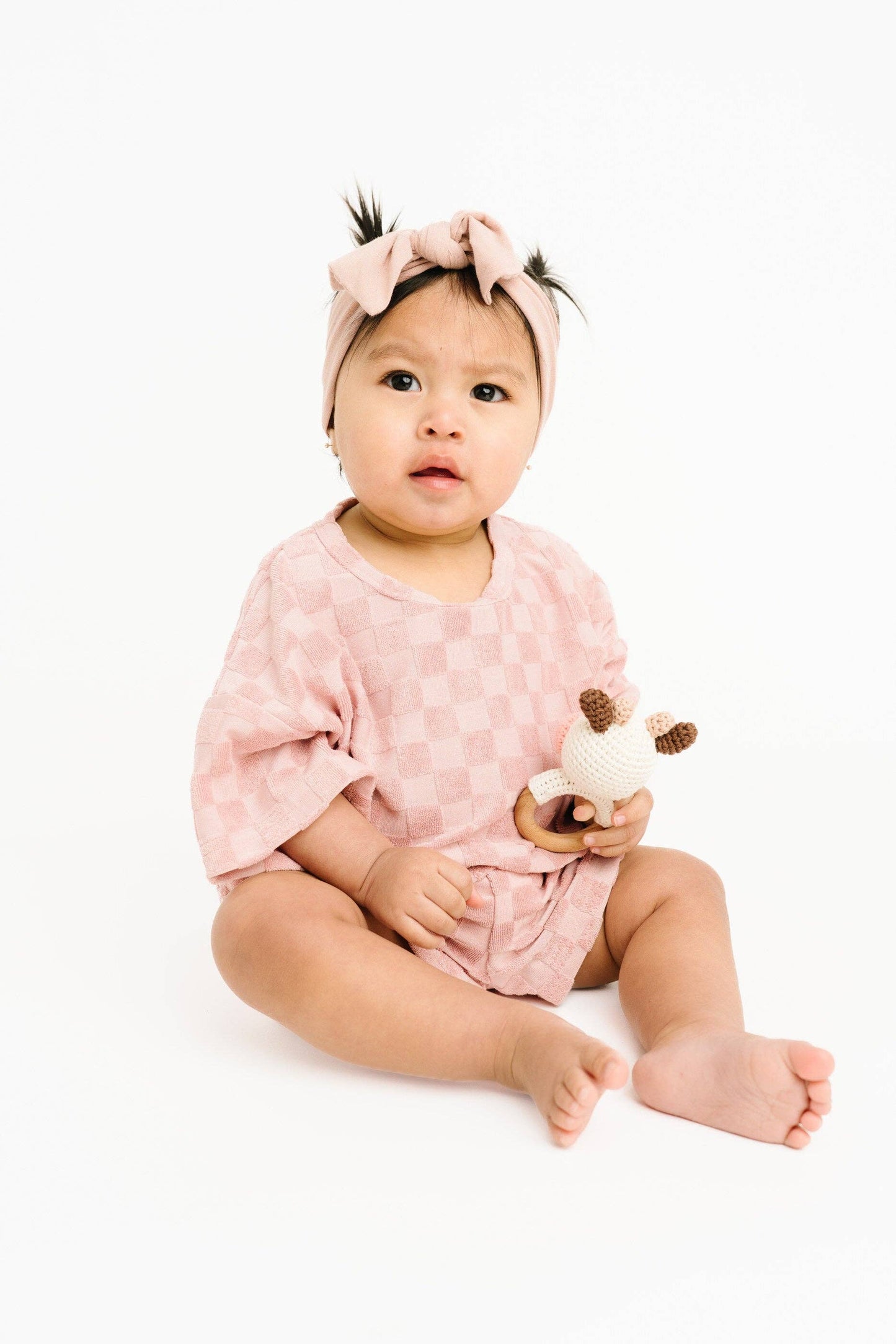 Blossom Checkered Terry Set