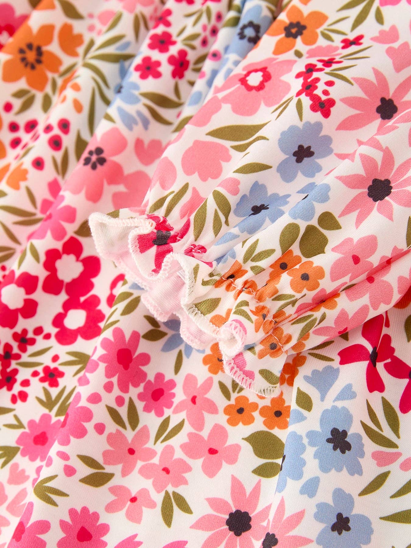 Pumpkin Floral Dress