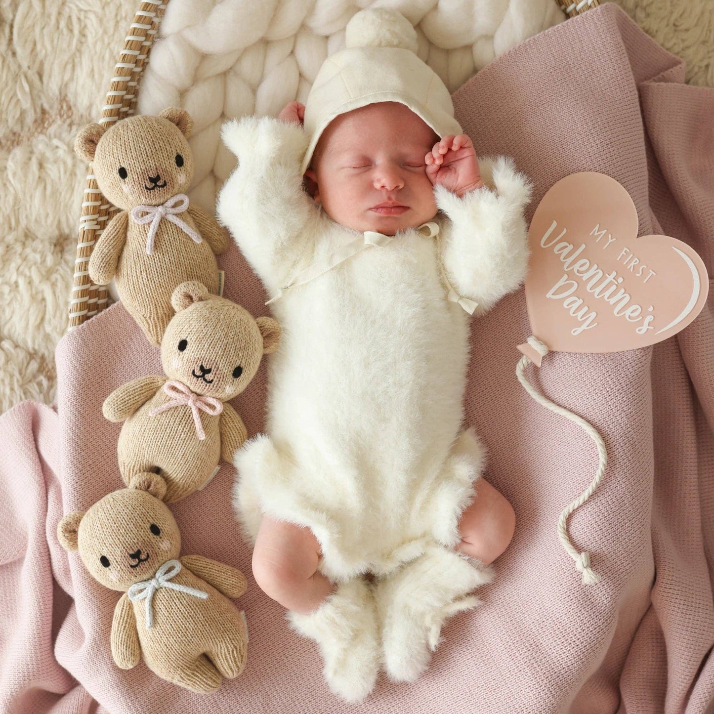 Baby Honey Bear (blue bow)