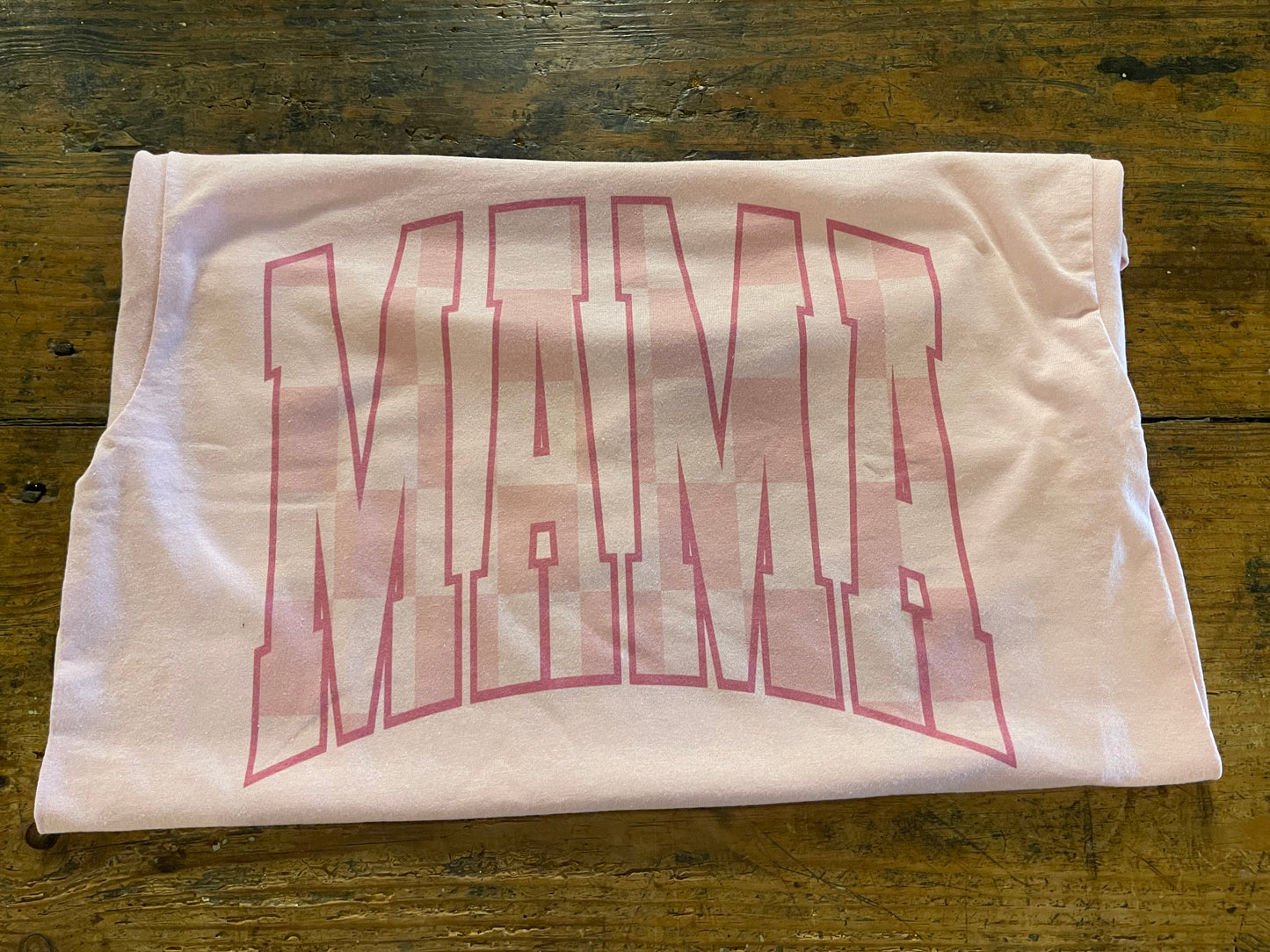 Mama Checkered T-Shirt