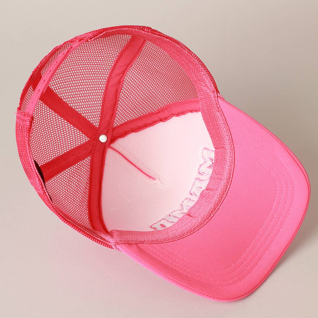 MAMA Chenille Patched Trucker Cap