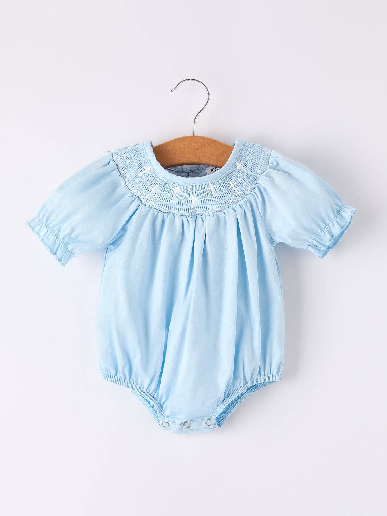 Girls Cross Smocking Bubble