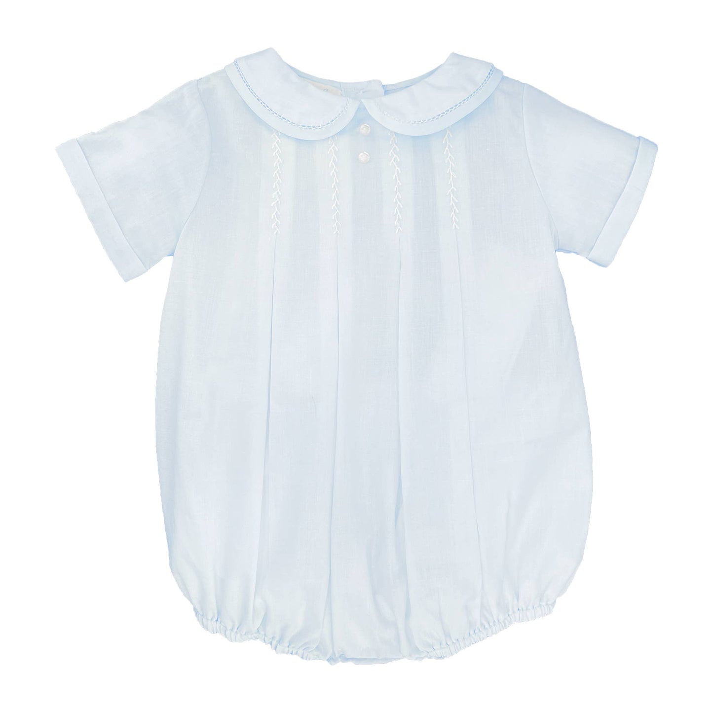 Romper with Hand Feather Stitching