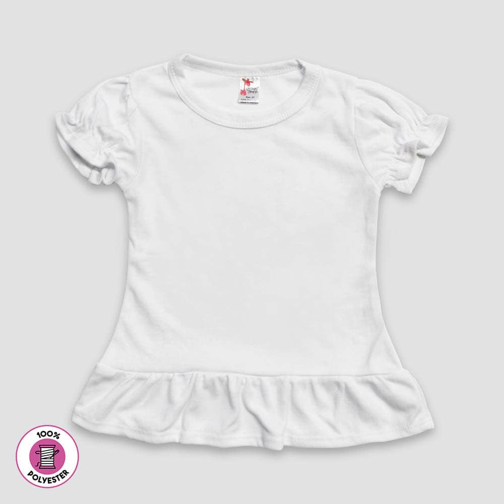 Toddler & Kids Short Ruffle Sleeve Shirt