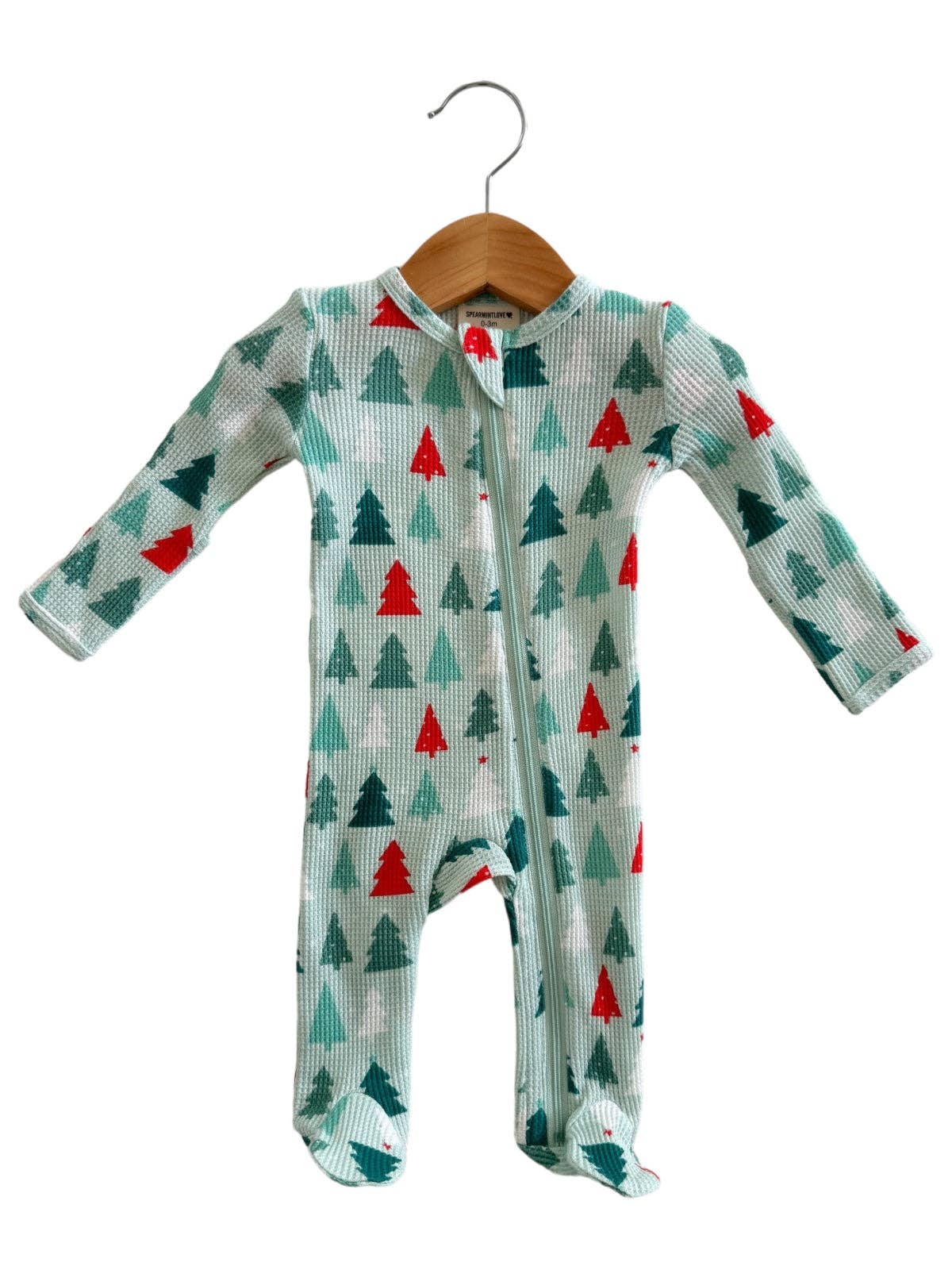 Festive Firs Zip Footie