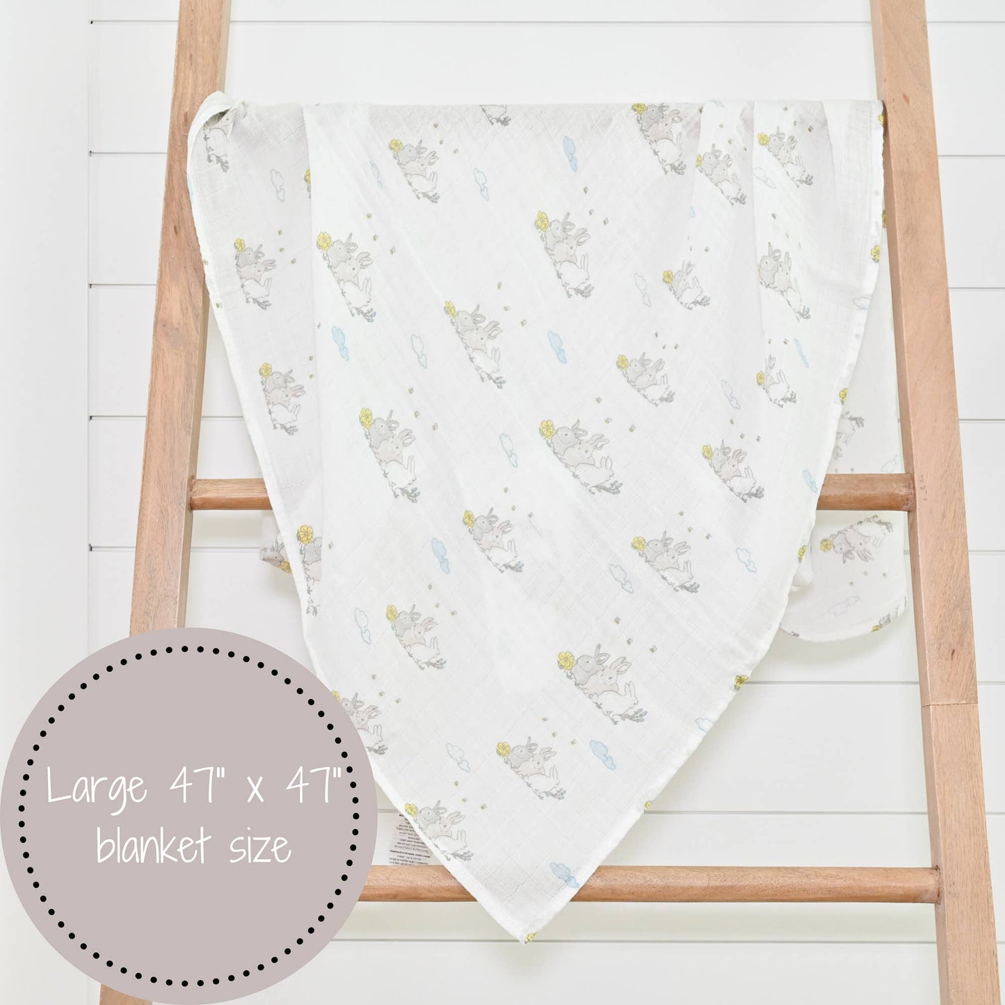 SomeBunny Loves You Baby Swaddle Blanket