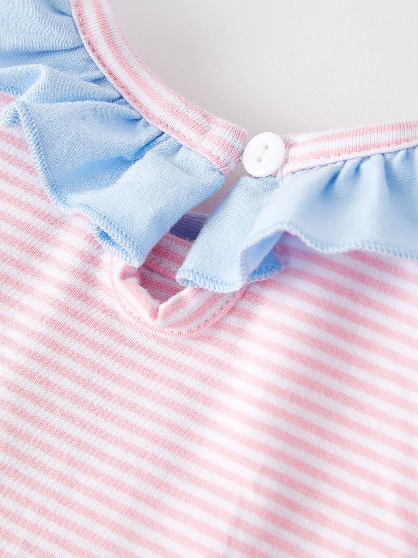 Easter Bunny Girls Stripe Romper
