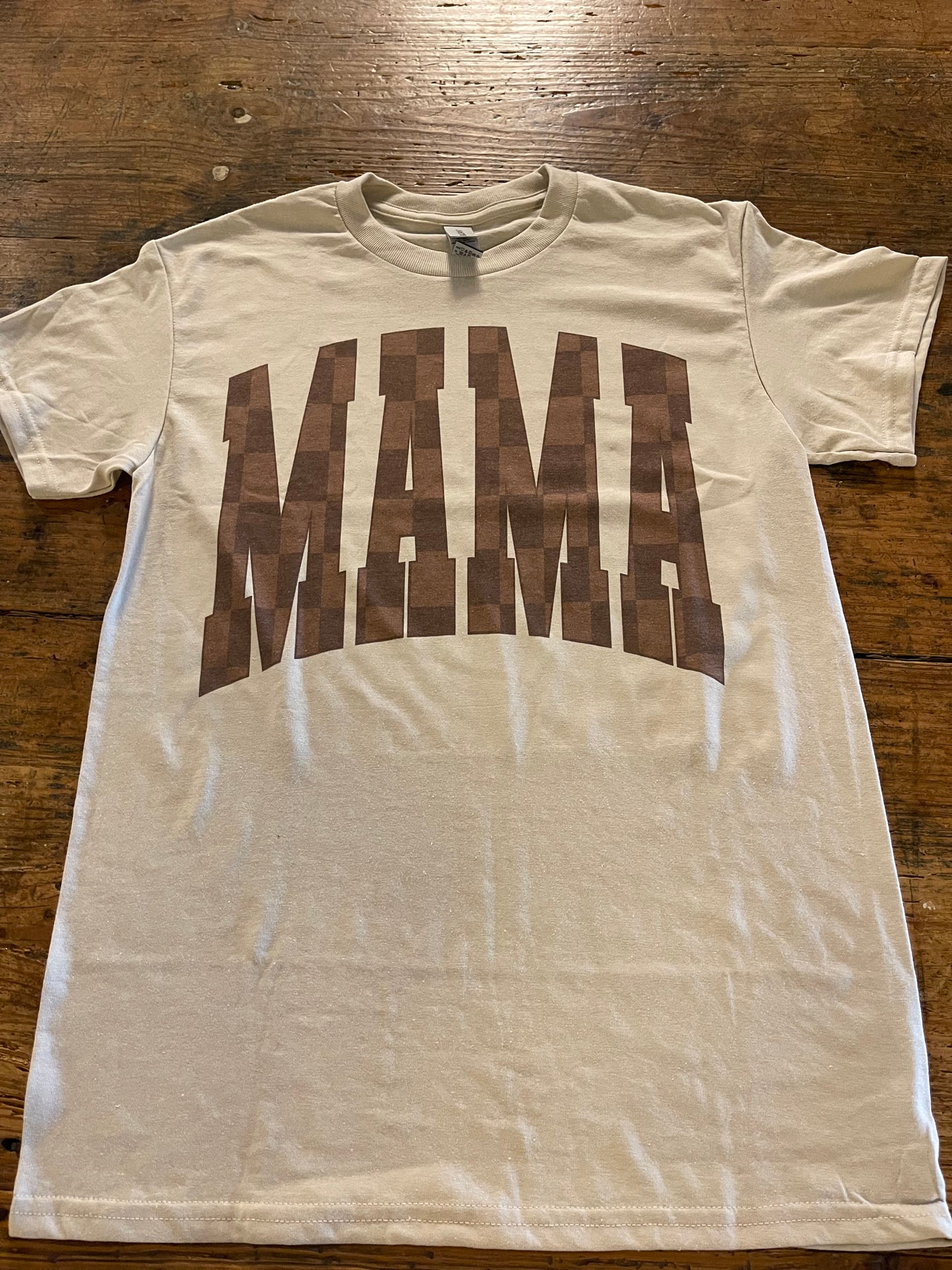 Mama Checkered T-Shirt