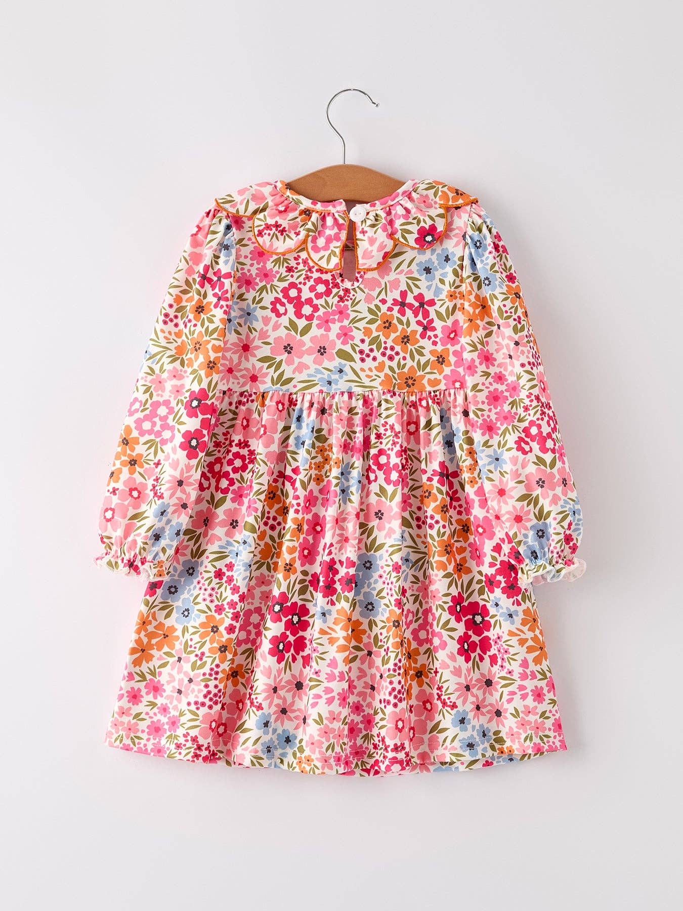 Pumpkin Floral Dress