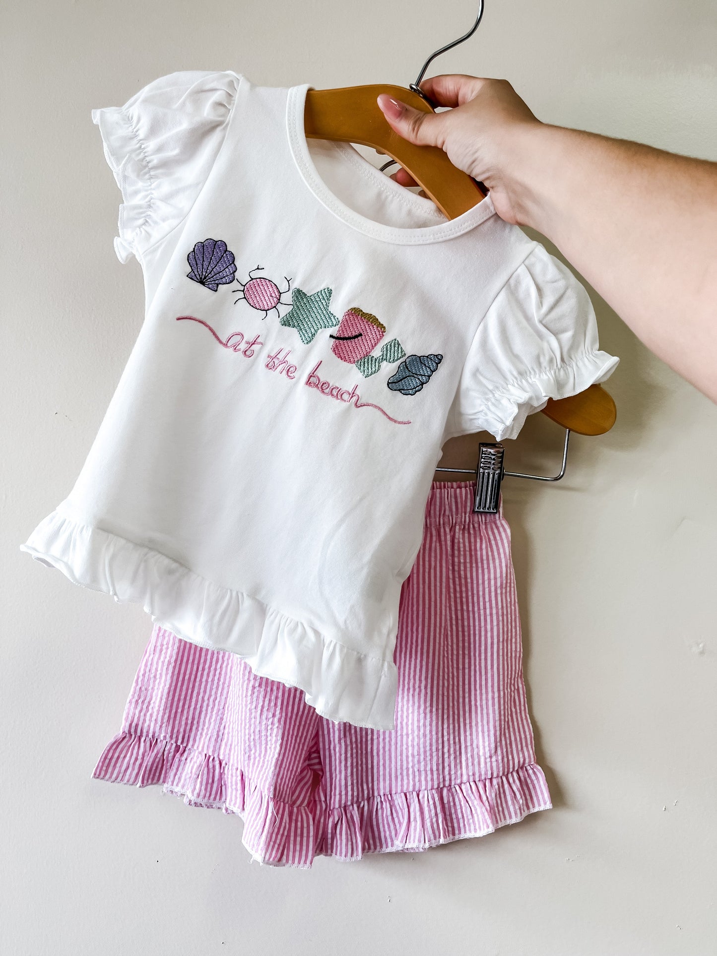 Beach Embroidered Set