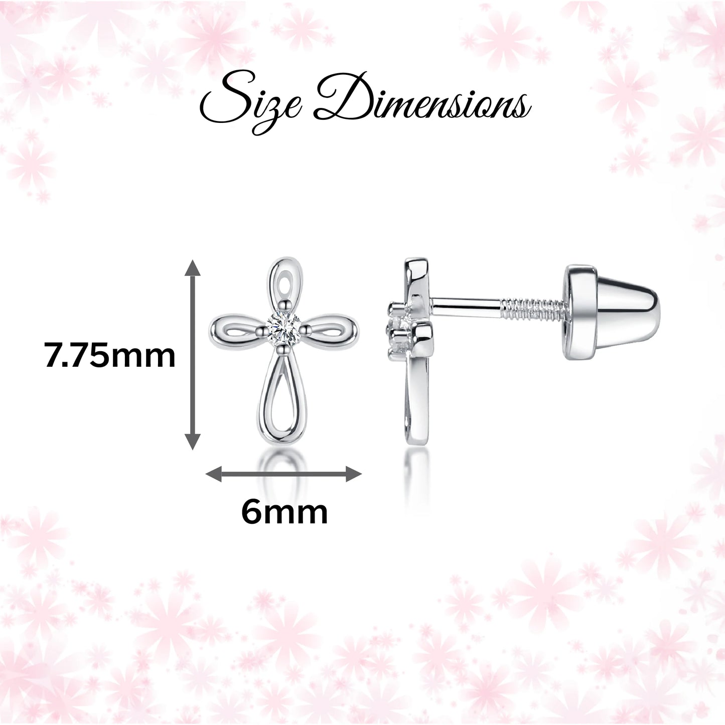 Infinity Cross Earrings