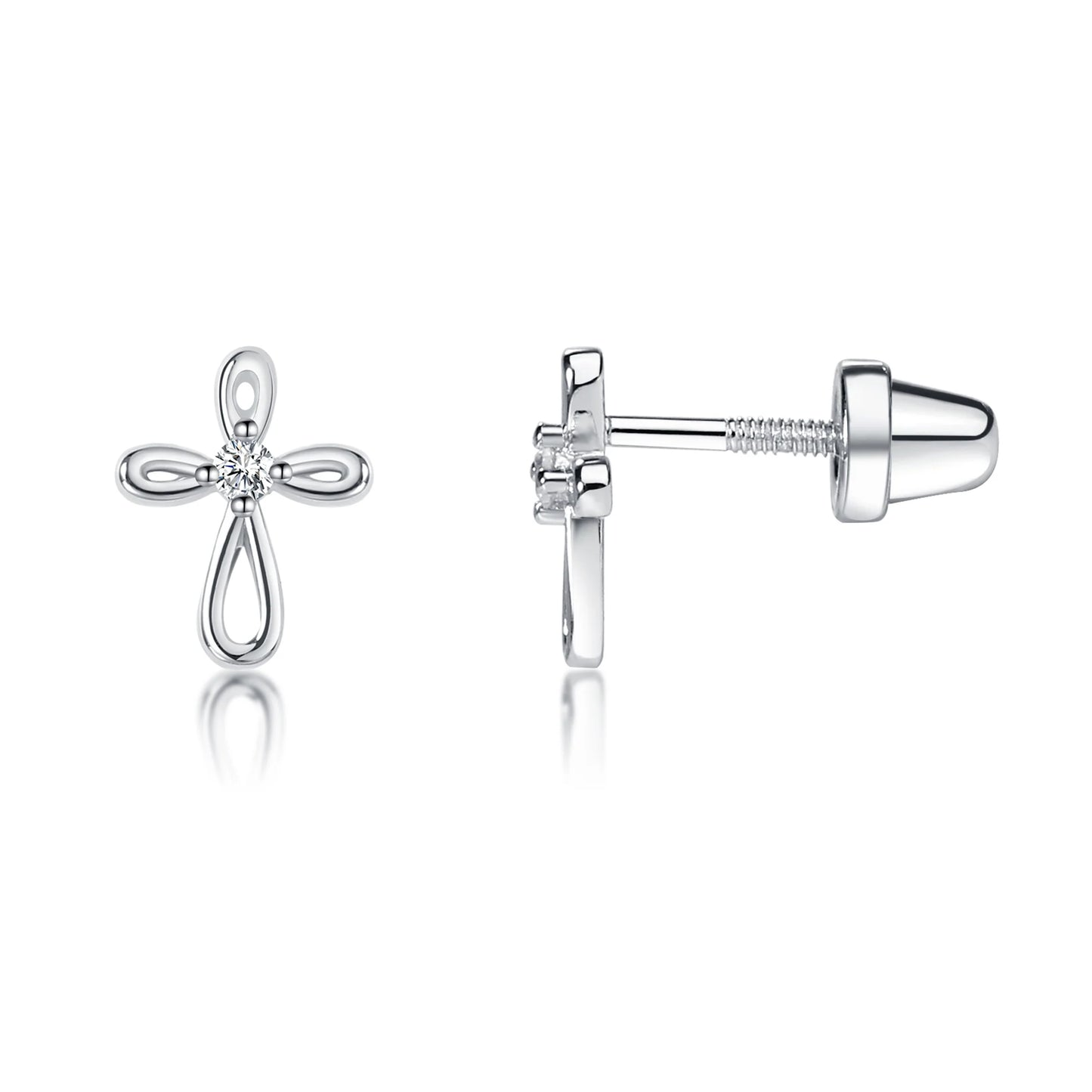 Infinity Cross Earrings