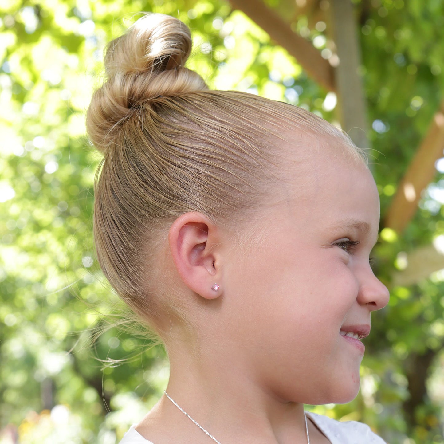 Pink Stud Earrings
