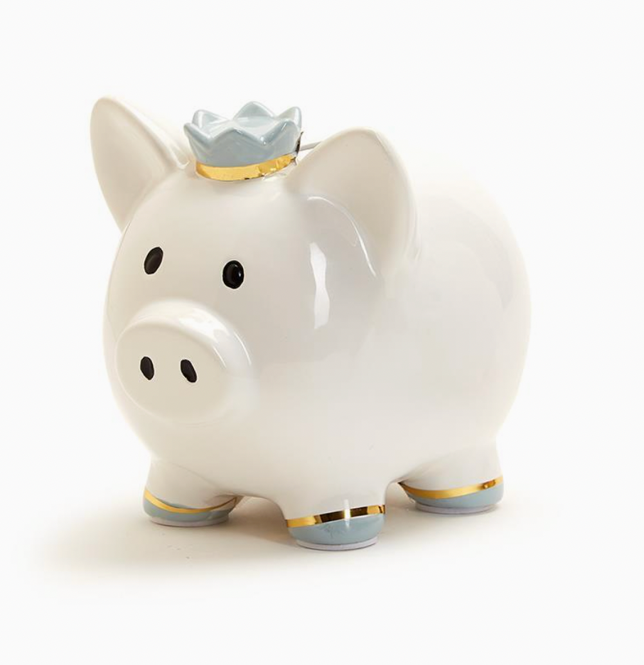 Piggy Bank with Crown