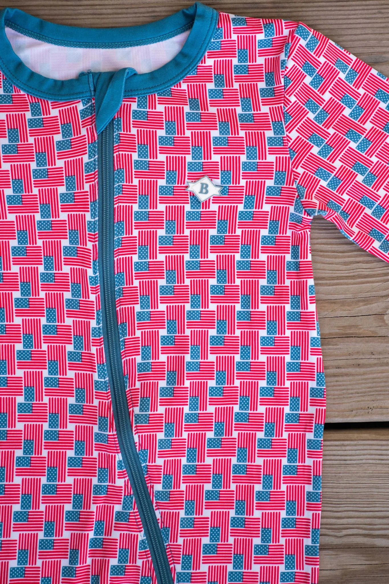 American Flag Onesie