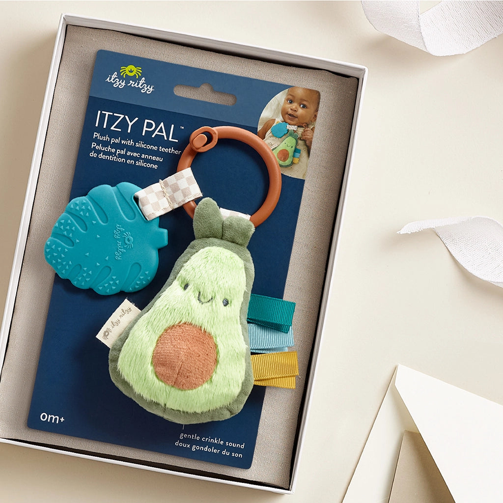 Itzy Pal™ Plush + Teether - Avocado