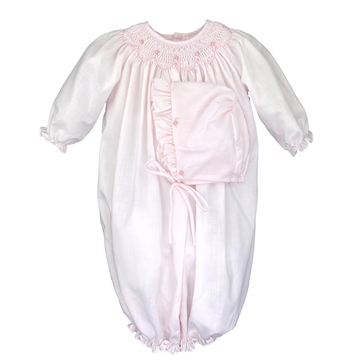 Bishop Smocked Heirloom Bag & Hat