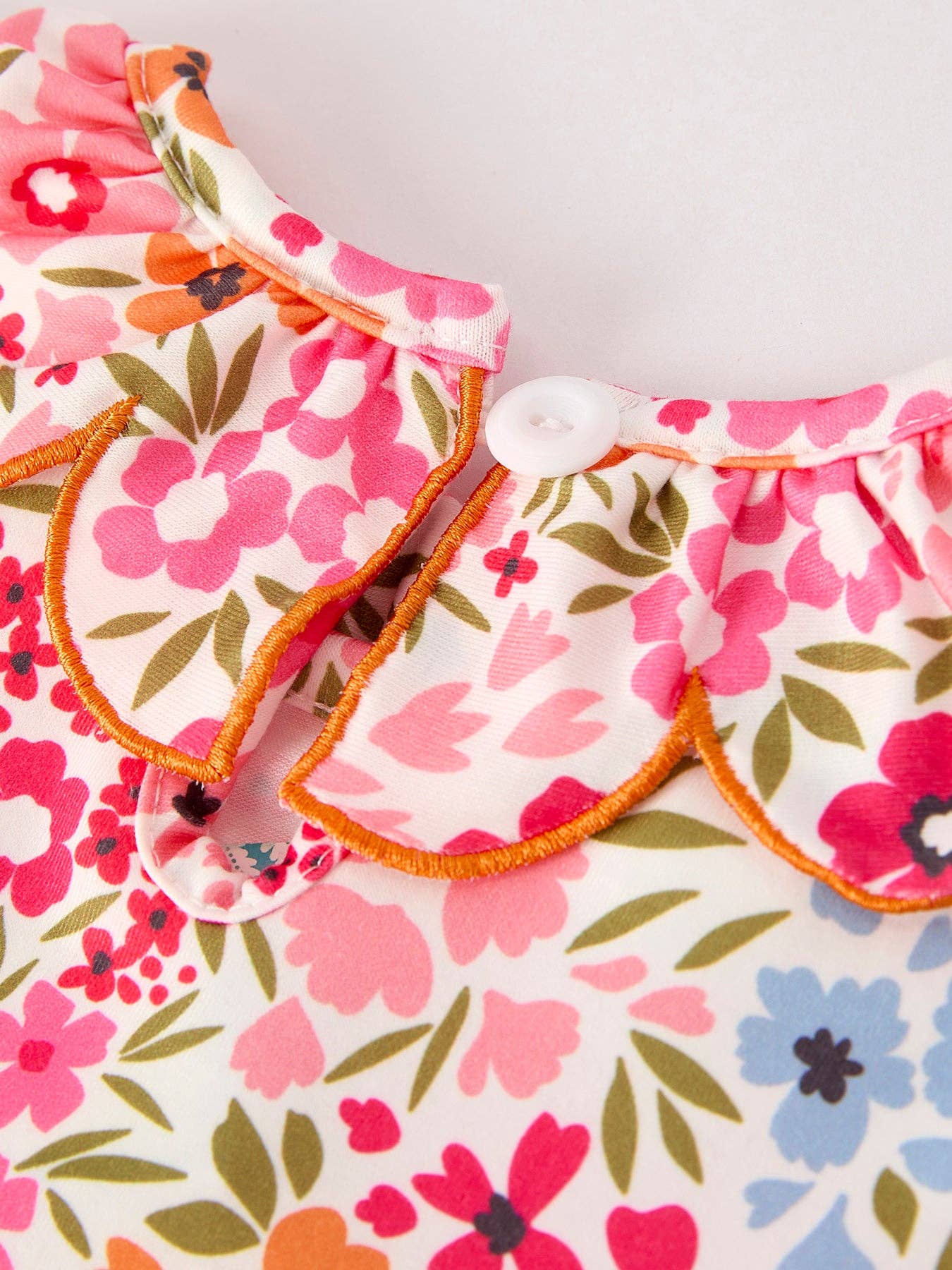 Pumpkin Floral Dress