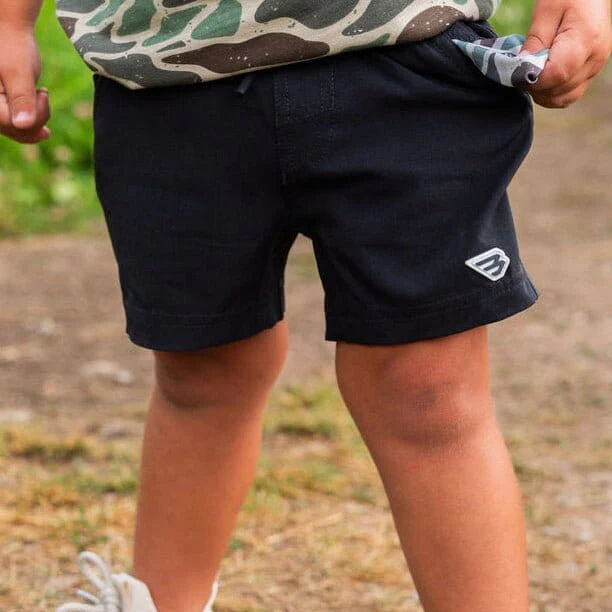 Youth Athletic Short - Heather Black
