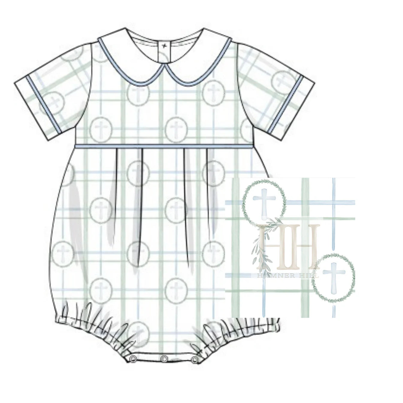 Blue Cross Collar Bubble