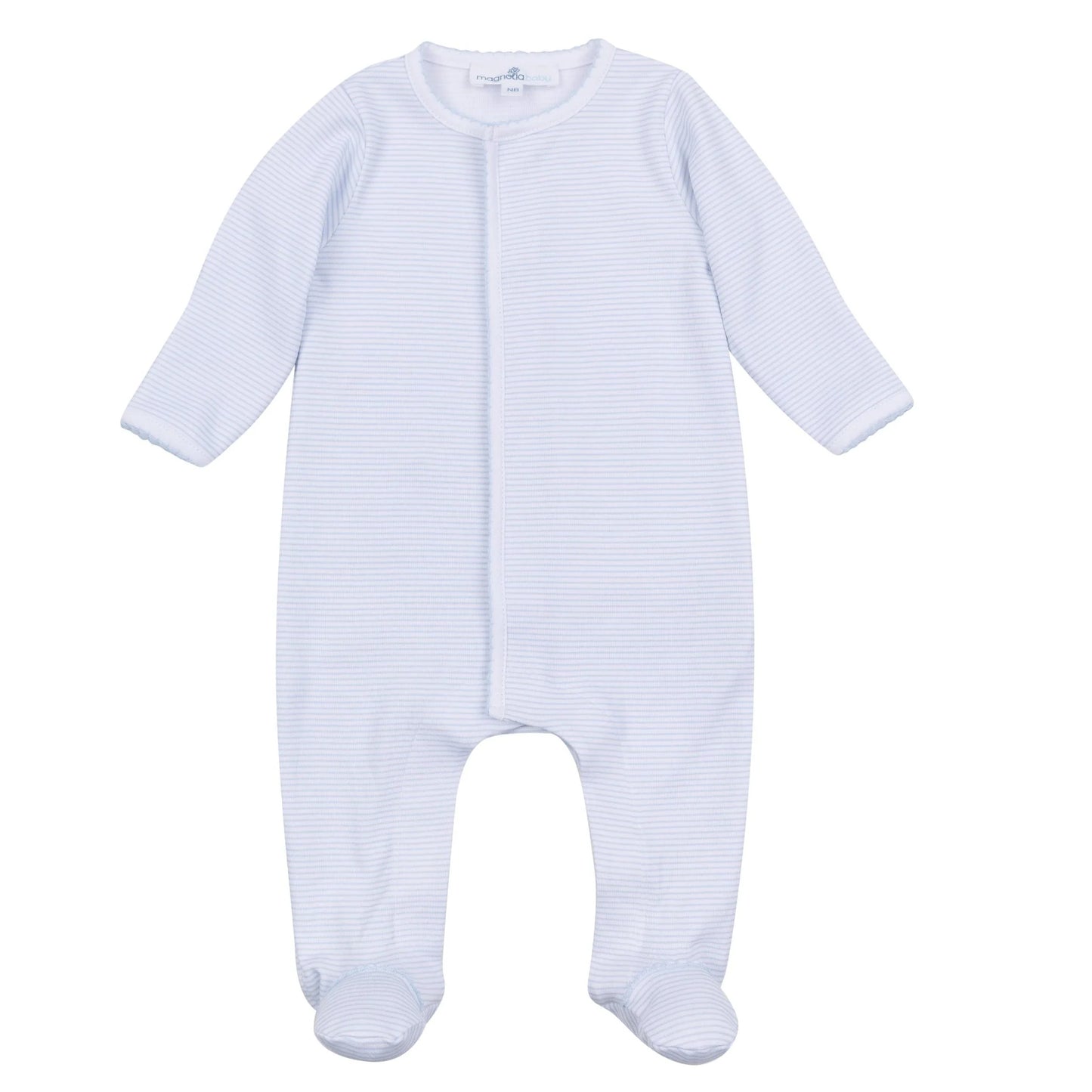 Mini Stripes Blue Footie