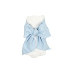 Bow Swaddle - Broadcloth (Blue)