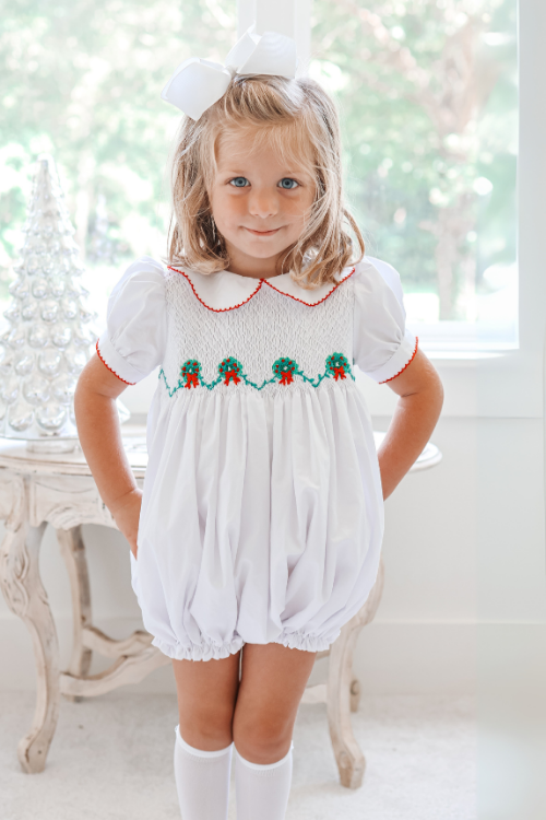 White Holly Wreath Bubble