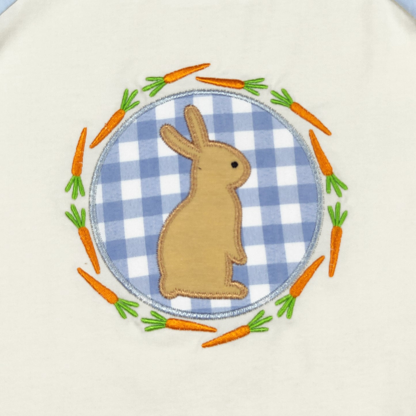 Blue Plaid Bunny Boy Set