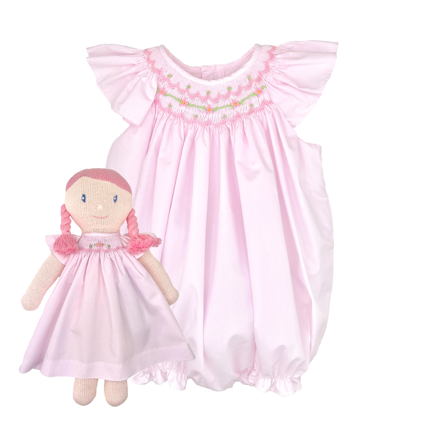 Angel Wing Bubble with Bishop Smocking
