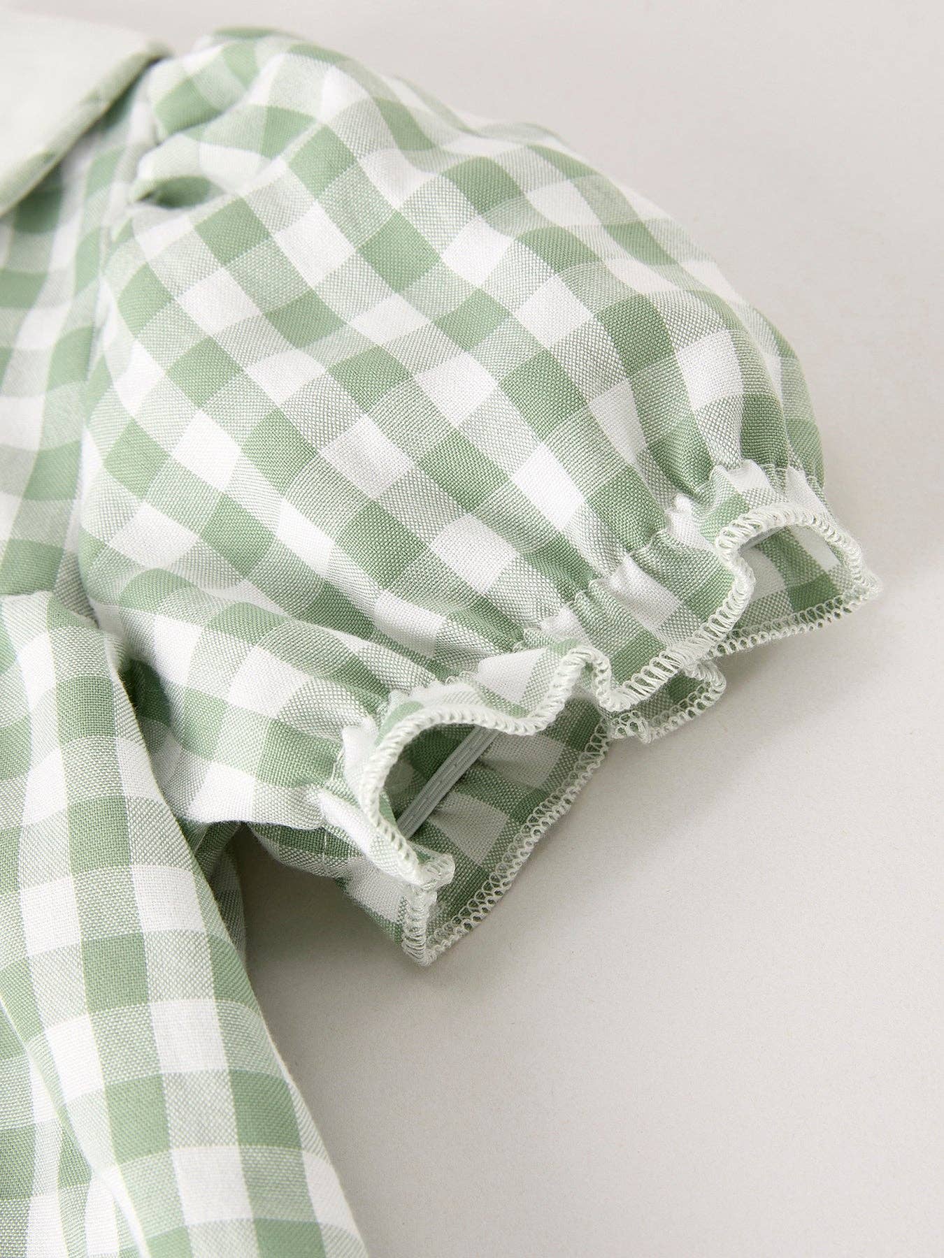 Pumpkin Green Plaid Dress