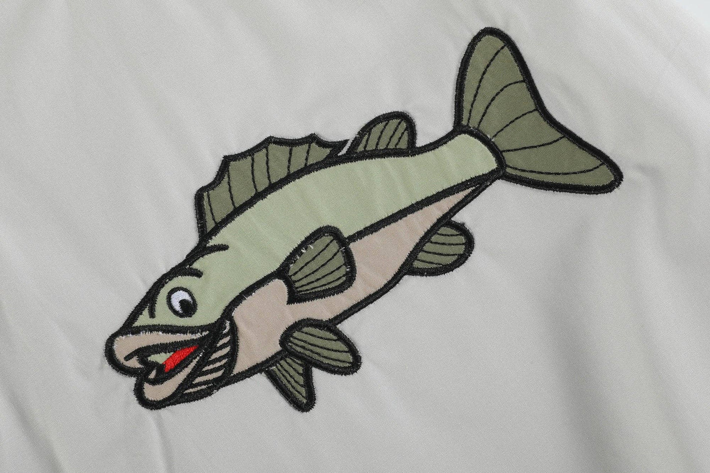 Khaki Fish Bubble Romper