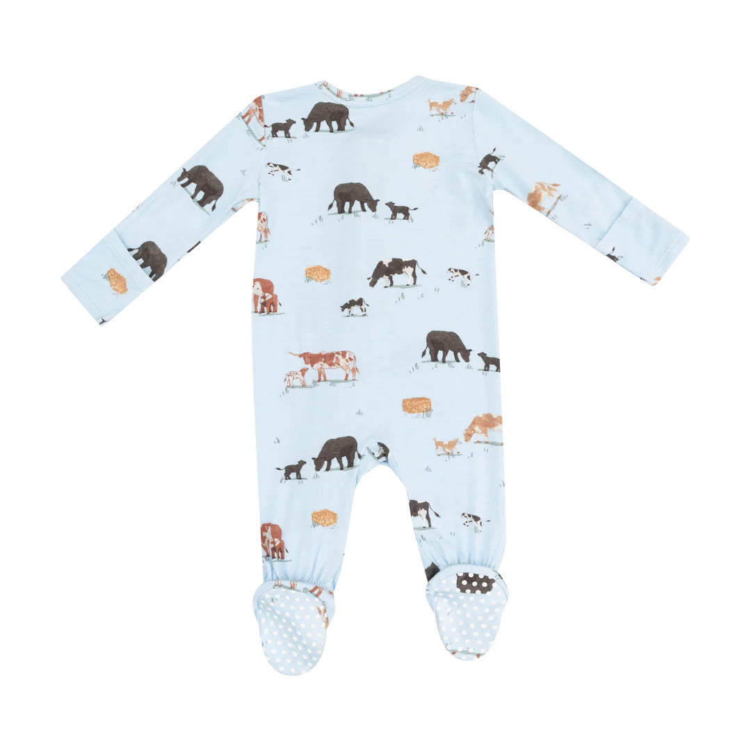 Blue Cow Footie
