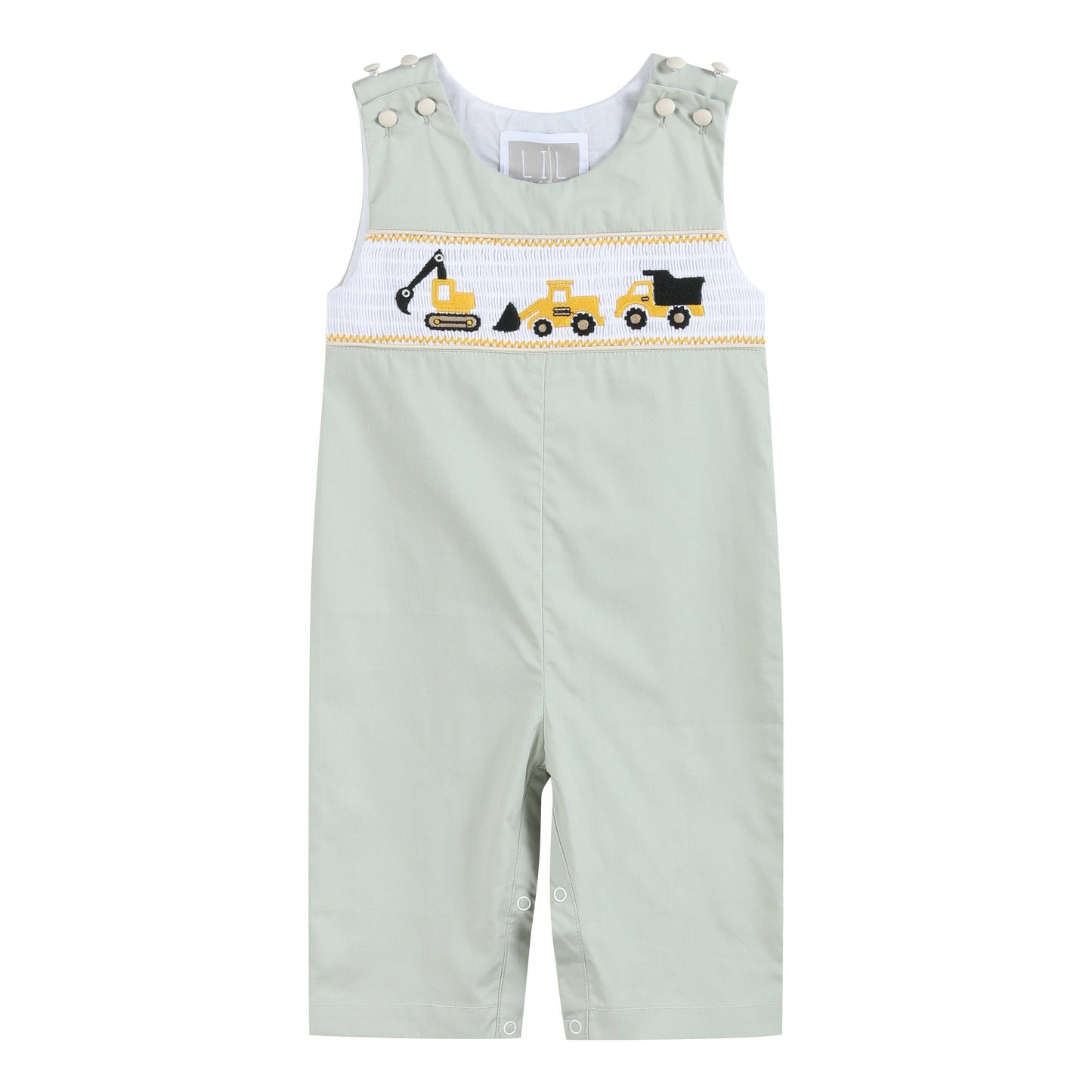 Construction Smocked Overalls
