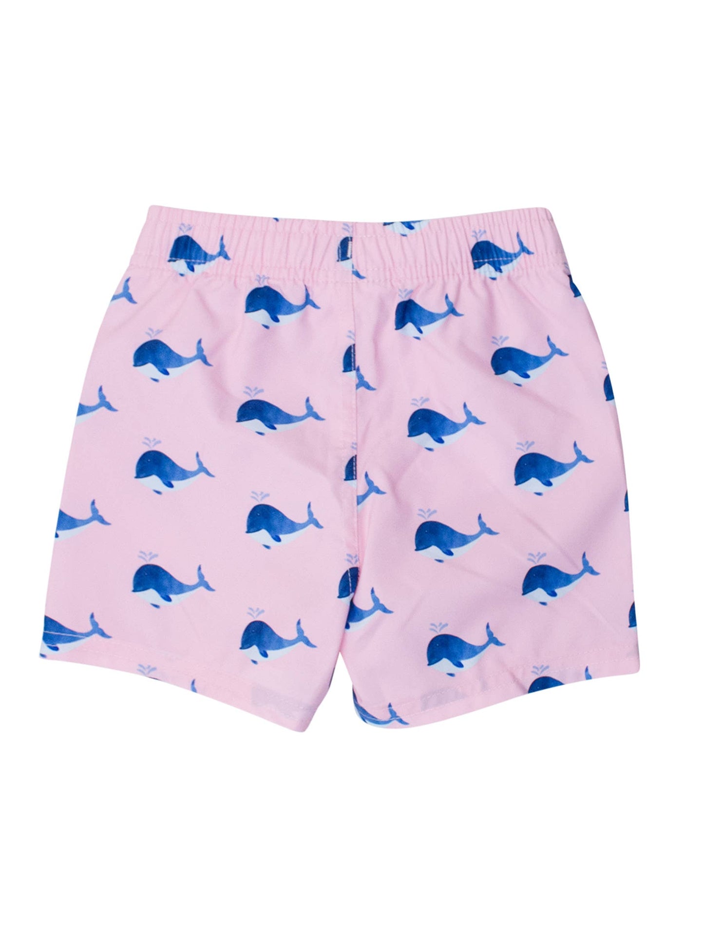 Pink Whale Swim Trunks