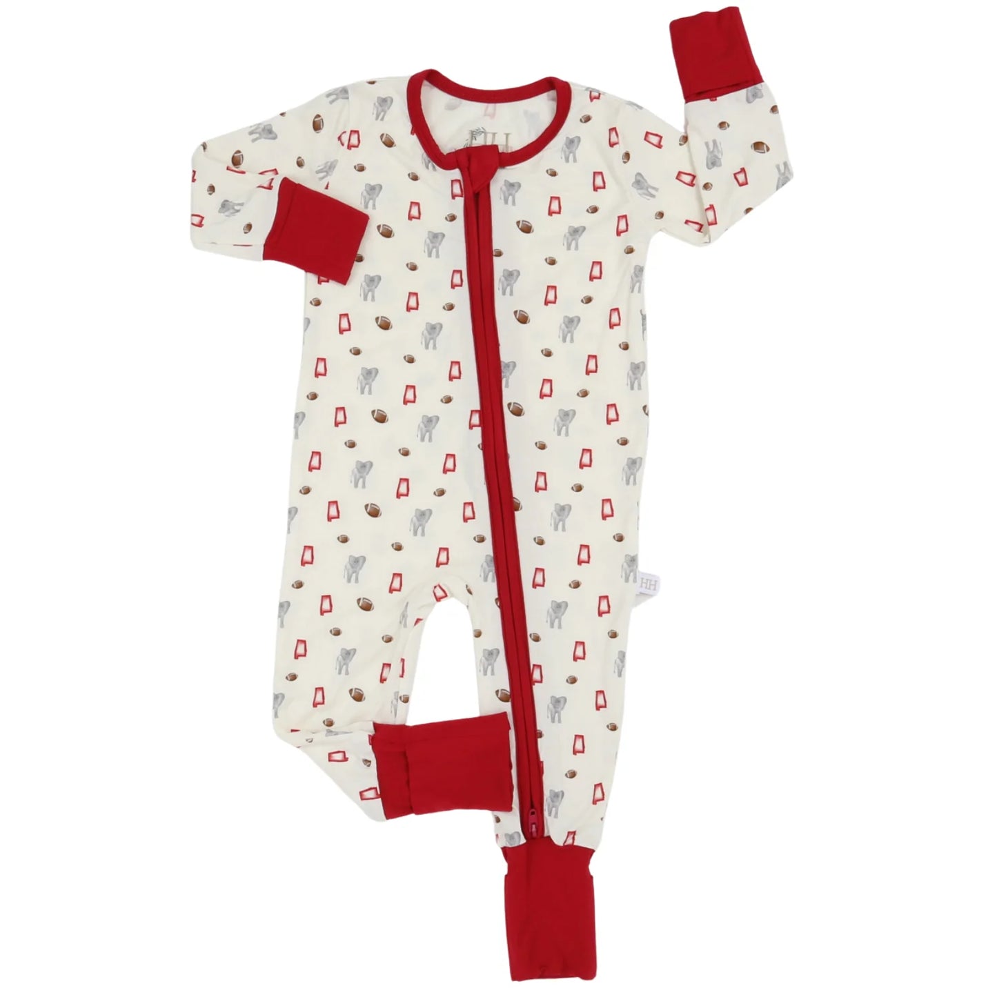 Elephant Zipper Onesie