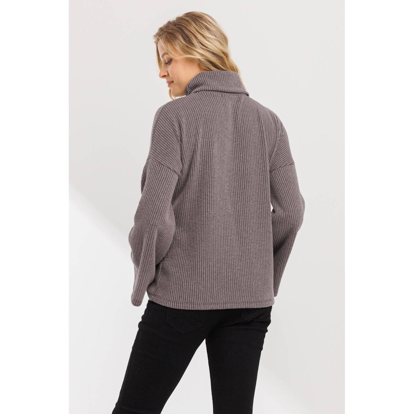Turtle Neck Knit Sweater Maternity Top