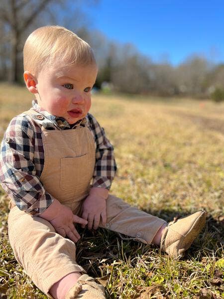 Plaid Woven Onesie