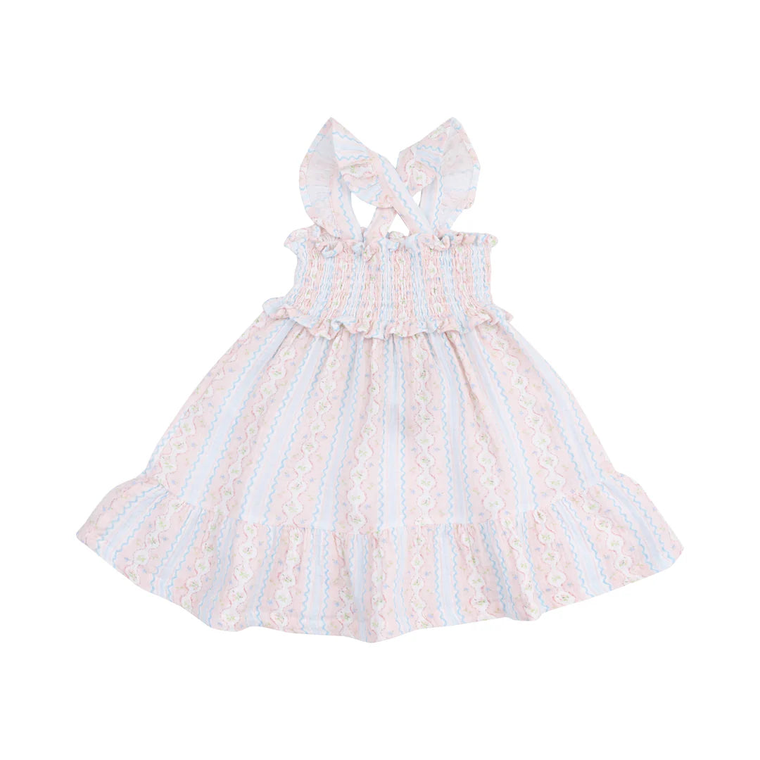 Ogee Floral Smocked Sundress