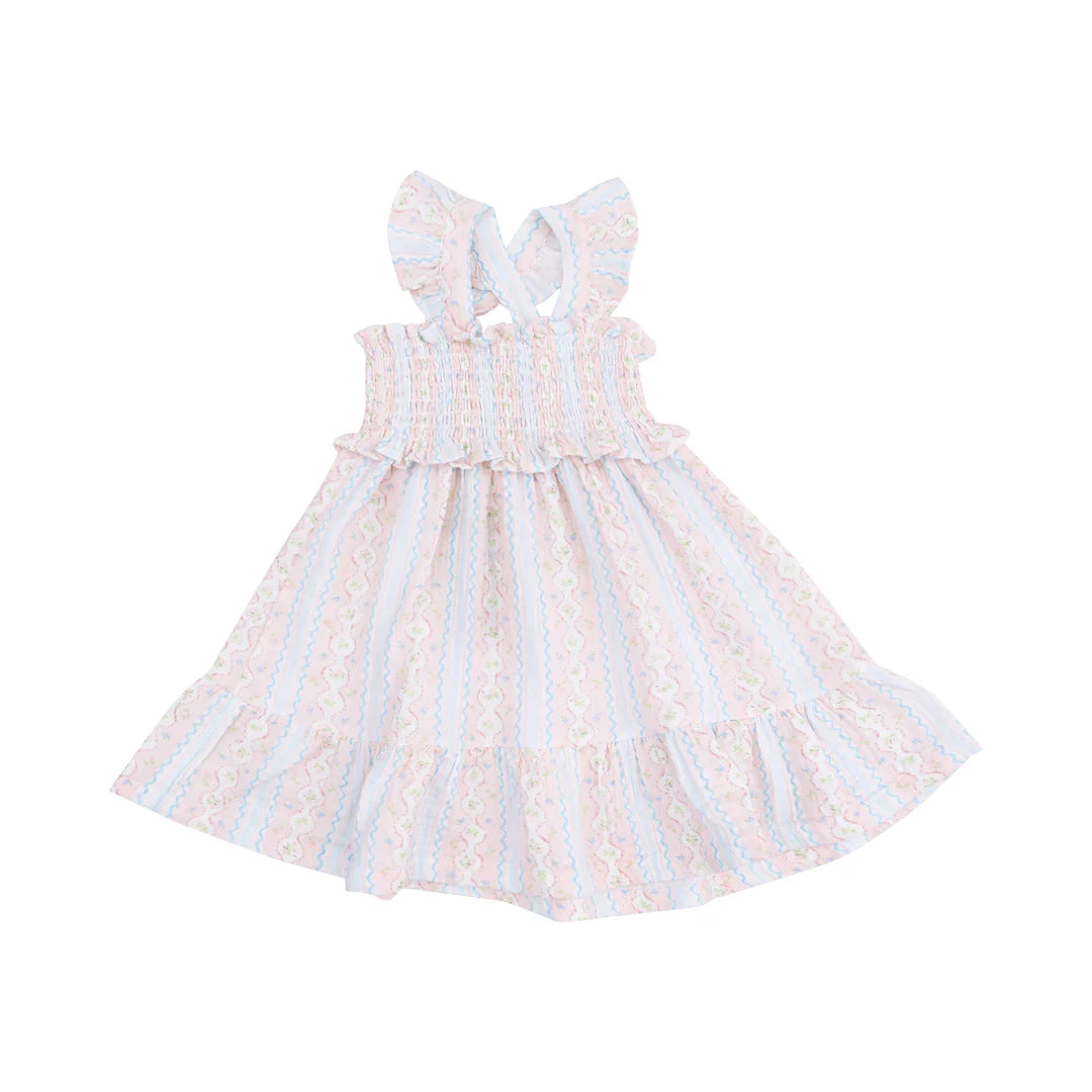 Ogee Floral Smocked Sundress