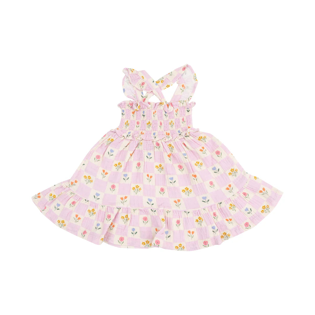 Floral Check Sundress