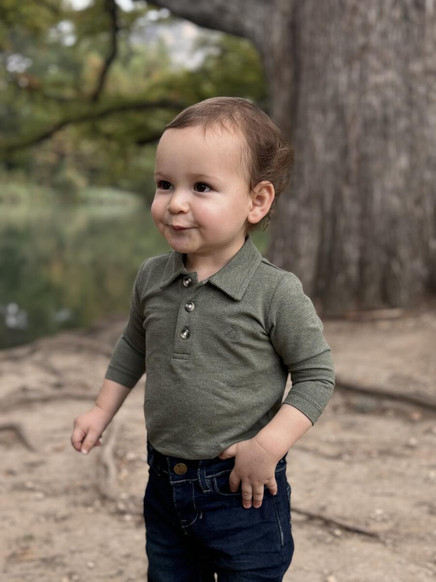 Sage Polo Long Sleeve