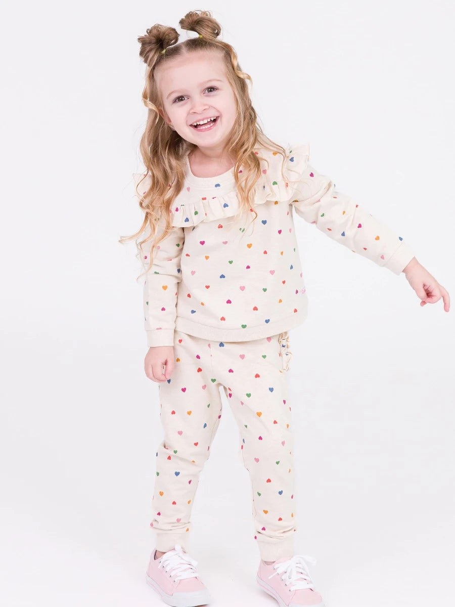 Rainbow Heart Jogger Set