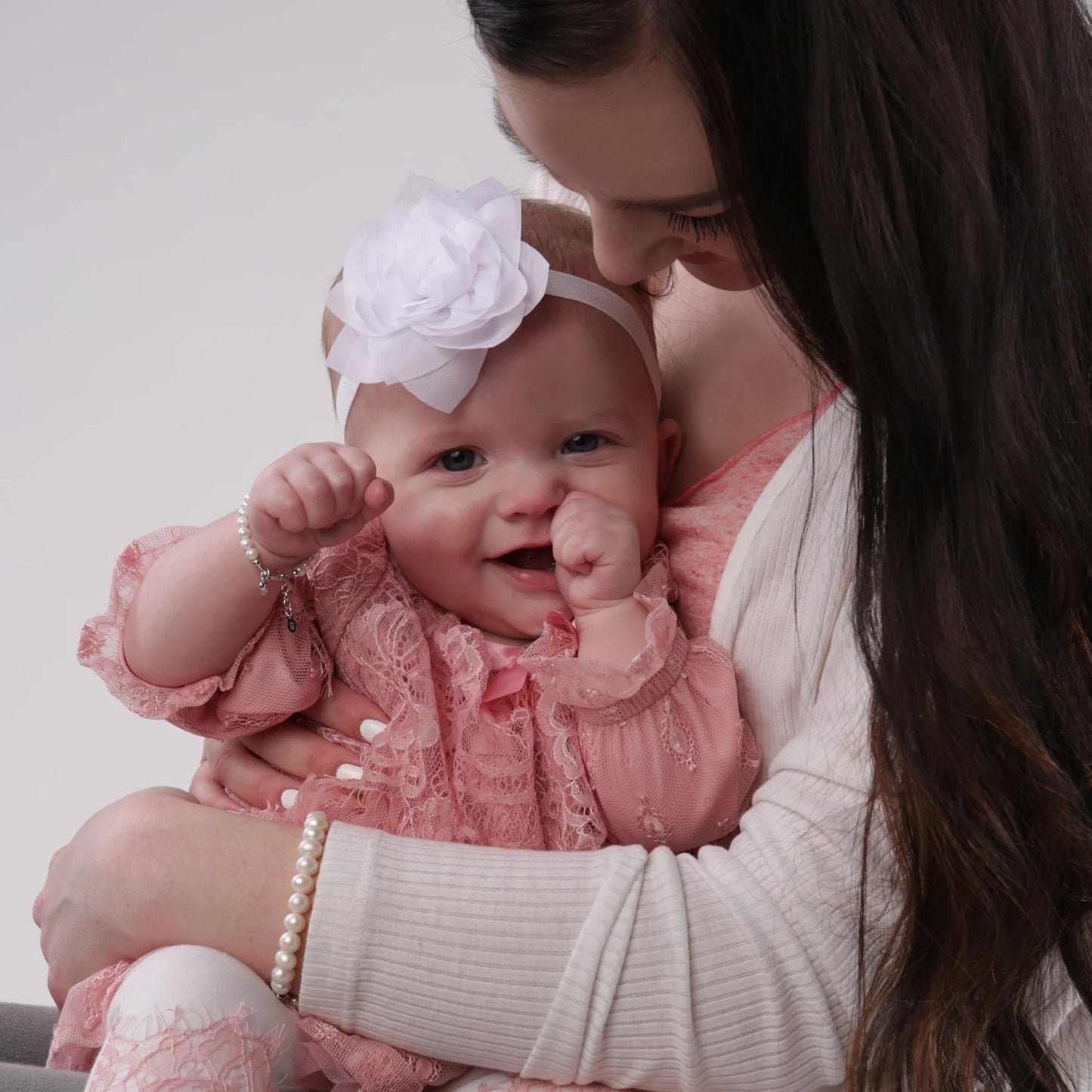 Mom And Me Pearl Bracelet Set